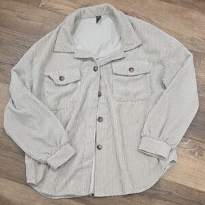 SHEIN Beige Ribbed Top